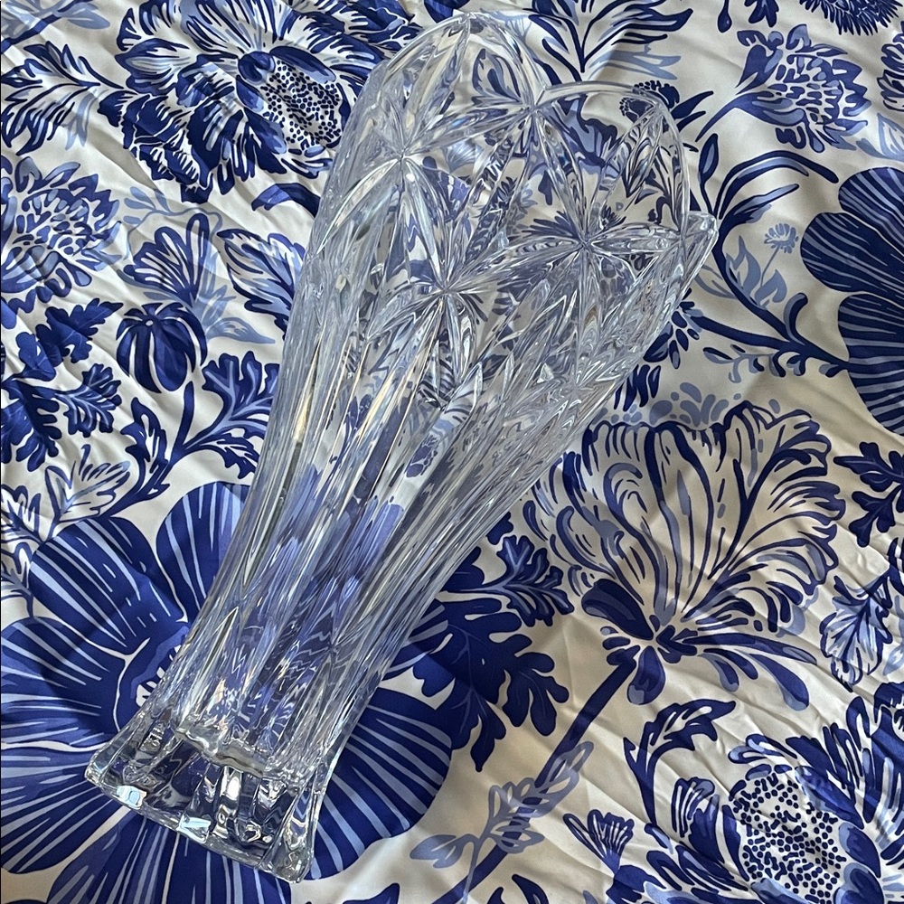 {Lenox} Beautiful Clear Crystal Vase